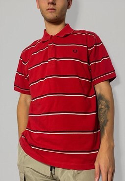 Fred Perry Red & White Stripe Polo