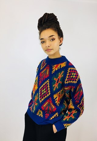 VINTAGE CHUNKY KNITTED JUMPER