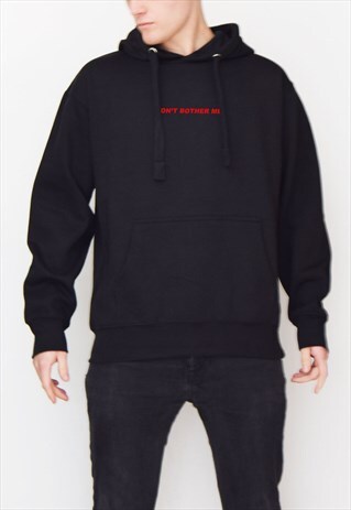 BLACK DON'T BOTHER ME (RED) HOODIE