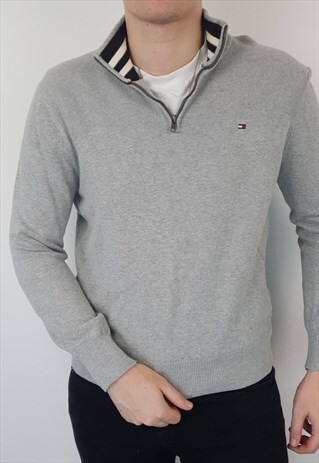 tommy hilfiger quarter zip jumper