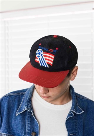 VINTAGE WORLD CUP BASEBALL CAP LOGO 90S ONE SIZE 3.3