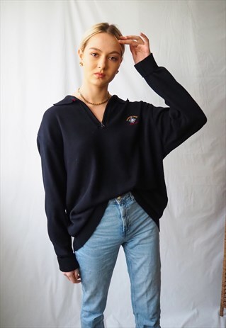 VINTAGE YACHTING GEAR ZIP UP JUMPER