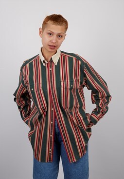 Vintage Tommy Hilfiger Long Sleeve Shirt in Multicolour