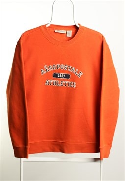 Vintage Aeropostale Athletics Crewneck Sweatshirt Orange