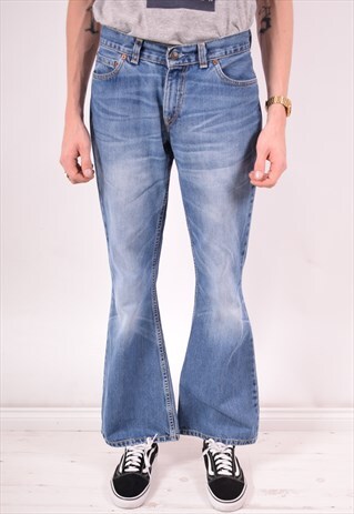 LEVI'S 544 MENS VINTAGE JEANS W30 L34 BLUE 90S