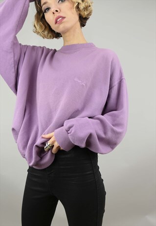 VINTAGE 90S OVERSIZED PURPLE WRANGLER SWEATER SWEATSHIRT