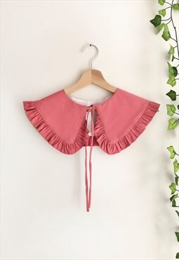 Oversized Detachable Collar- Dried Rose