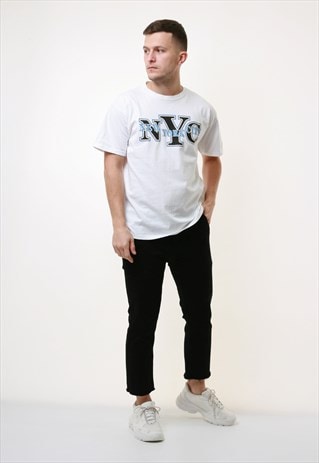 NEW YORK CITY GRAPHIC PRINT COTTON 90S VINTAGE T-SHIRT 18002