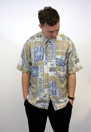 VINTAGE AZTEC FLANNEL SHIRT