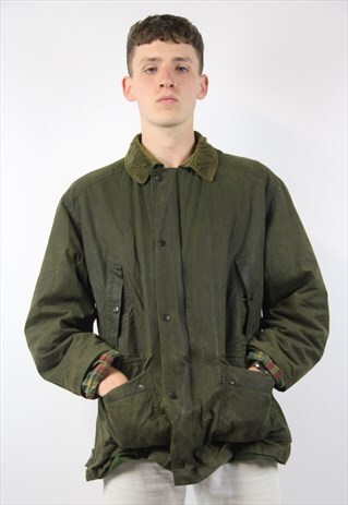 VINTAGE GREEN WAX JACKET