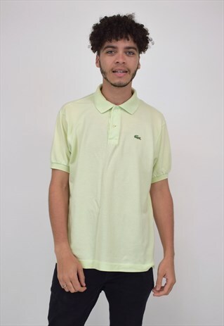 VINTAGE 90'S LACOSTE NEON GREEN POLO SHIRT