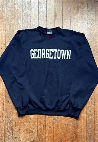CHAMPION NAVY PRINT SWEATSHIRT