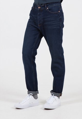 NOW REDUCED TAPERED SLIM JEANS IN DARK WASH