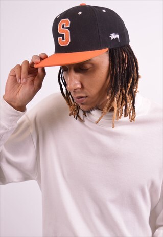 VINTAGE STUSSY CAP BLACK