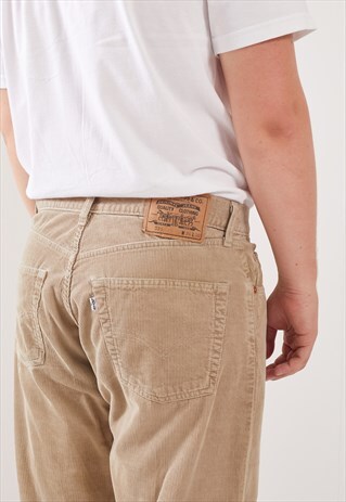 VINTAGE LEVI'S 551 STRAIGHT LEG CORDUROY TROUSERS