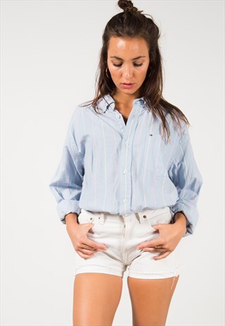 VINTAGE 80S TOMMY HILFIGER SHIRT / S4267