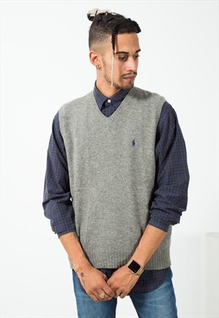 ON SALE VINTAGE 80S P. RALPH LAUREN KNITWEAR VEST / S0005