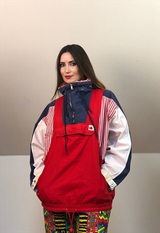 DANISH 90S HUMMEL FRESH WINDBREAKER FOOTBALL JACKET VINTAGE