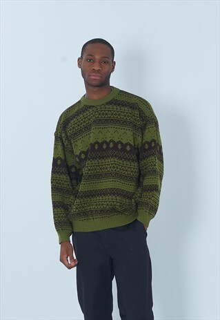 VINTAGE DHAGA KNITTED JUMPER