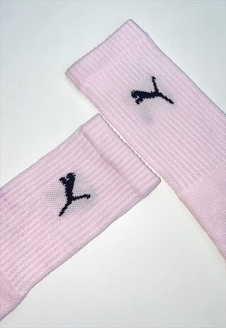 PUMA UNISEX FULL CREW TIE DYE SOCKS PASTEL PEONY PINK