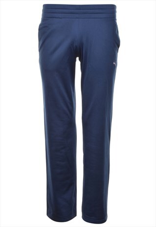 VINTAGE PUMA NAVY CLASSIC TRACK PANTS - W26
