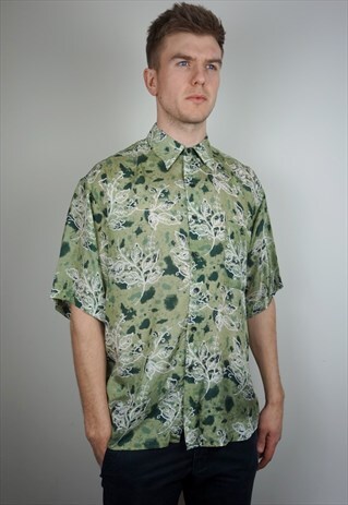 PURE SILK PATTERNED SHIRT