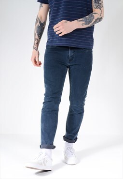 Vintage Levi's Grade B Slim / Skinny Fit Jeans Dark Blue