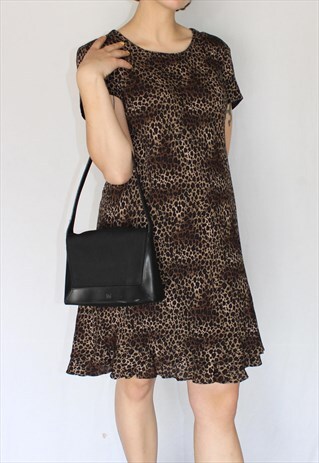 LEOPARD PRINT SLIP DRESS