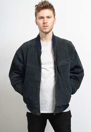 VINTAGE SUEDE BOMBER JACKET