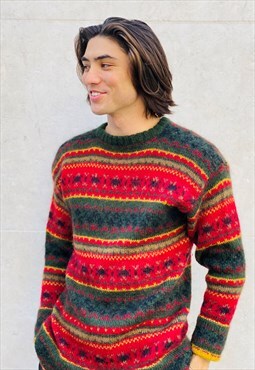 Vintage wool knit Christmas jumper