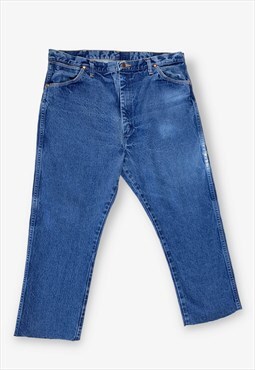 Vintage Wrangler Raw Hem Jeans Dark Blue W38 L25 BV17623