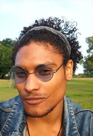 BLUE TINT LENS ROUND SMALL SUNGLASSES