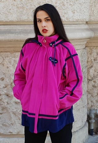 VINTAGE 80S PILE DIADORA JUMPER HOODIE OVERSIZE COD.9-40
