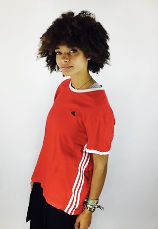 ADIDAS 90S RED T SHIRT