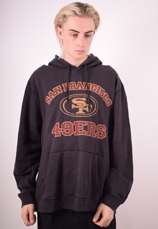 NFL MENS VINTAGE SAN FRANCISCO 49ERS HOODIE JUMPER XXL 90S