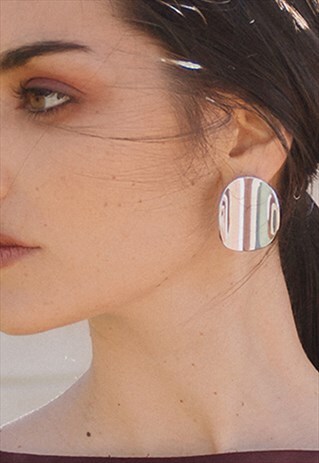 SILVER CURVE EARRINGS