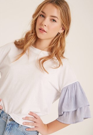 MAXI RUFFLES T-SHIRT