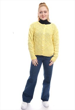 Vintage Yellow Knitted Cardigan