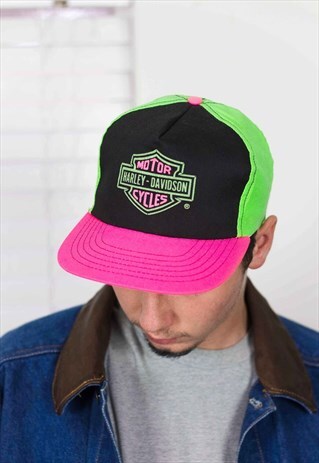VINTAGE HARLEY-DAVIDSON CAP LOGO 90S ONE SIZE 2.1