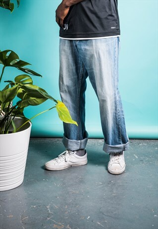 VINTAGE LEVI'S 527 JEANS IN BLUE DENIM