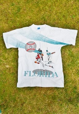 Vintage 90s Florida Marlins t-shirt MLB baseball made in USA