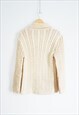 VINTAGE COZY PURE WOOL FISHERMAN'S SWEATER SIZE M