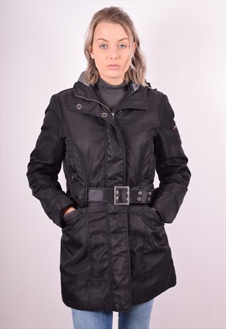 PEUTEREY WOMENS VINTAGE JACKET MEDIUM BLACK 90S