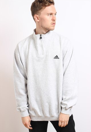 VINTAGE ADIDAS HALF ZIP SWEATSHIRT