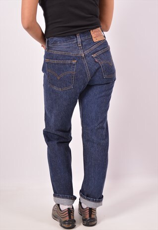 VINTAGE LEVI'S 501 STRAIGHT JEANS NAVY BLUE
