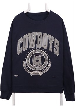 NFL 90's Cowboys 1995 Crewneck Sweatshirt Large Navy Blue