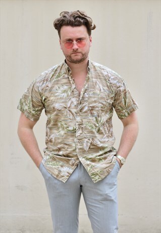 RALPH LAUREN CHAPS 90S AUTUMNAL FLORAL SHIRT