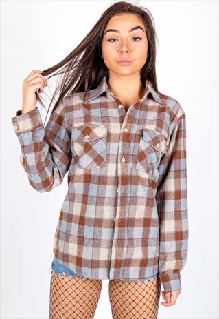 VINTAGE FLANNEL SHIRT S1253