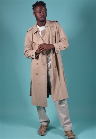 VINTAGE BURBERRY'S TAN TRENCH COAT