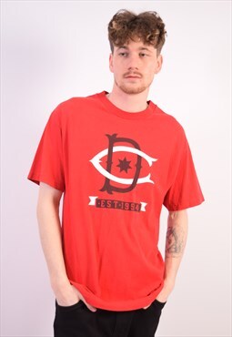 Vintage DC T-Shirt Top Red